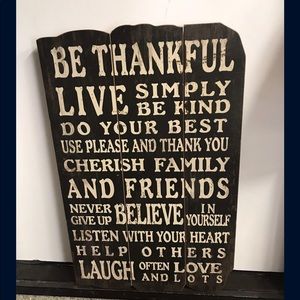 Rustic sign for the home.